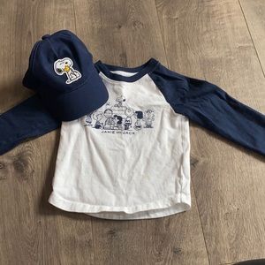 Janie and Jack Boys shirt and matching hat